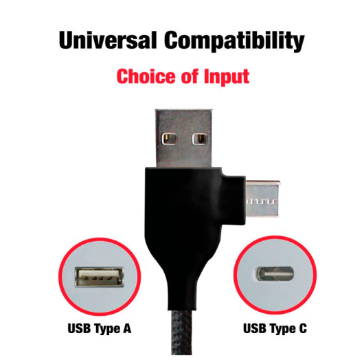 RPET LED Charging Cables Input